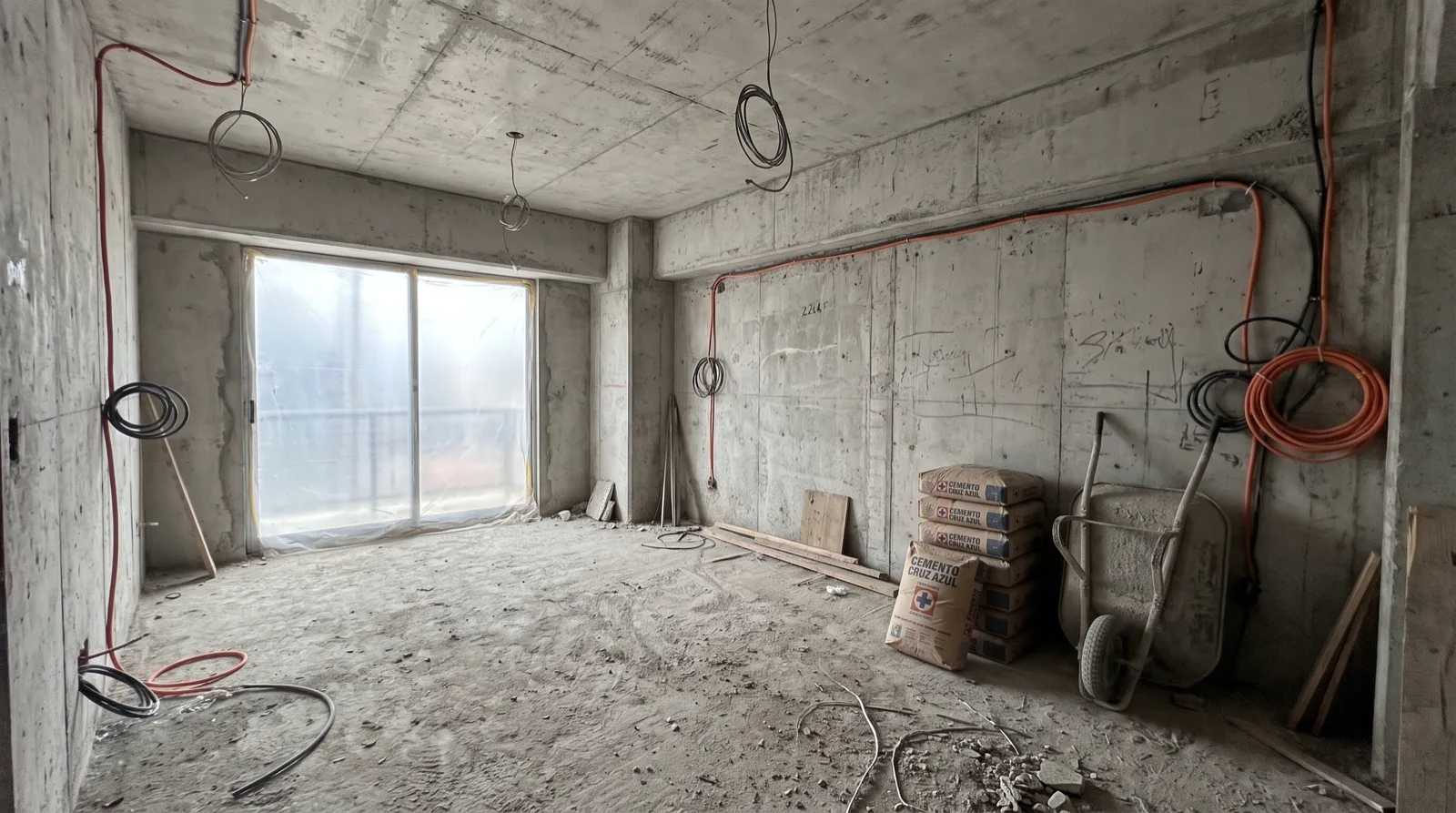 Departamento en obra gris