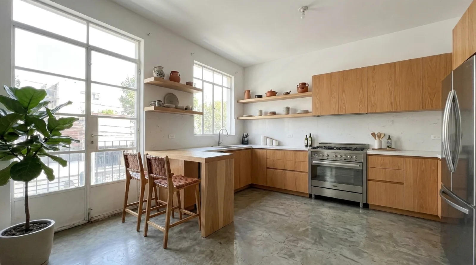 Cocina amueblada